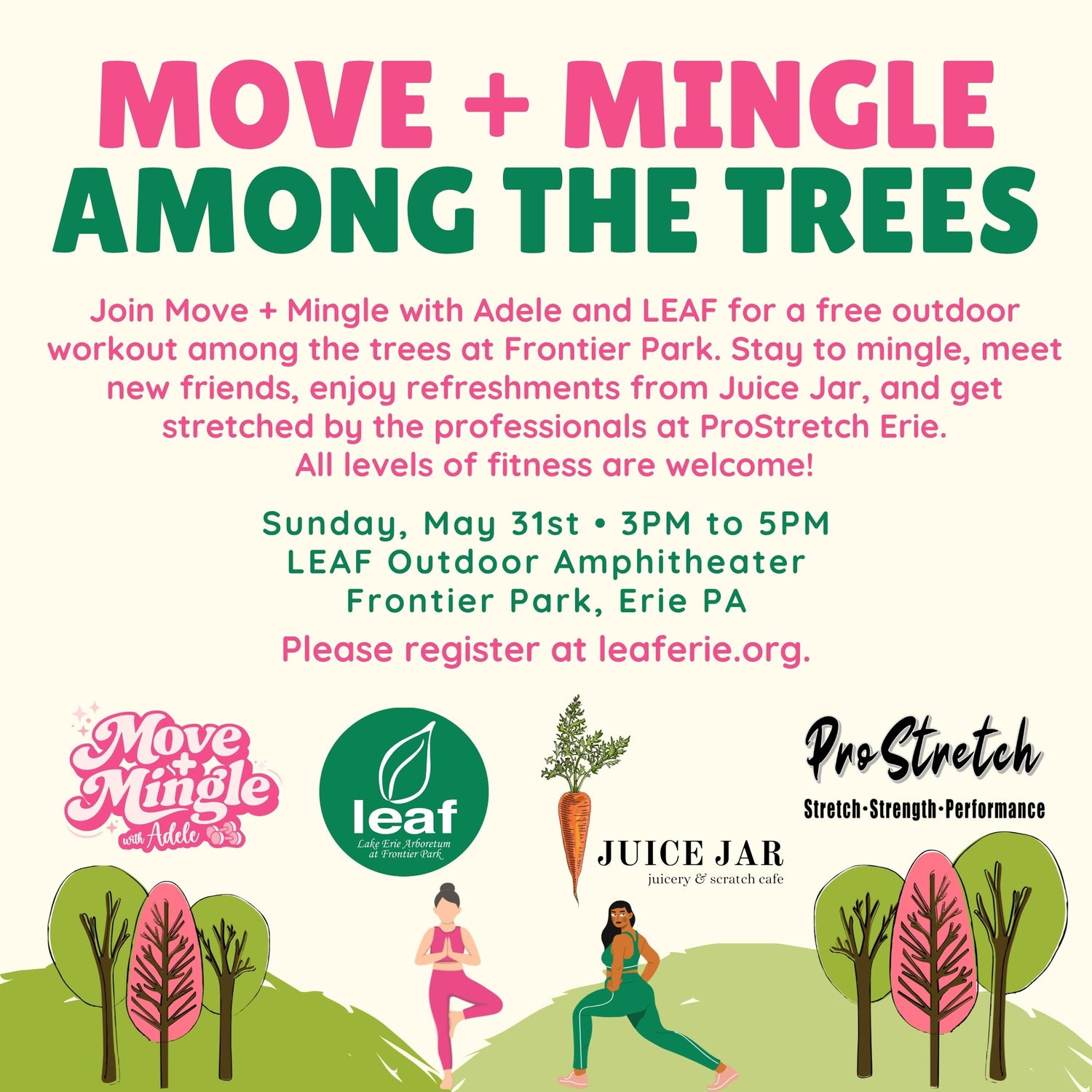 Move + Mingle Among the Trees